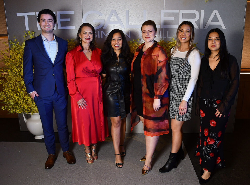 Sean O'Brien, Irma Castor, Jenny Harris, Ashlee Schneider, Christina Tran, Verna Ravago at Nobu for The Galleria & PaperCity Luxe Luncheon saluting Santa's Elves.