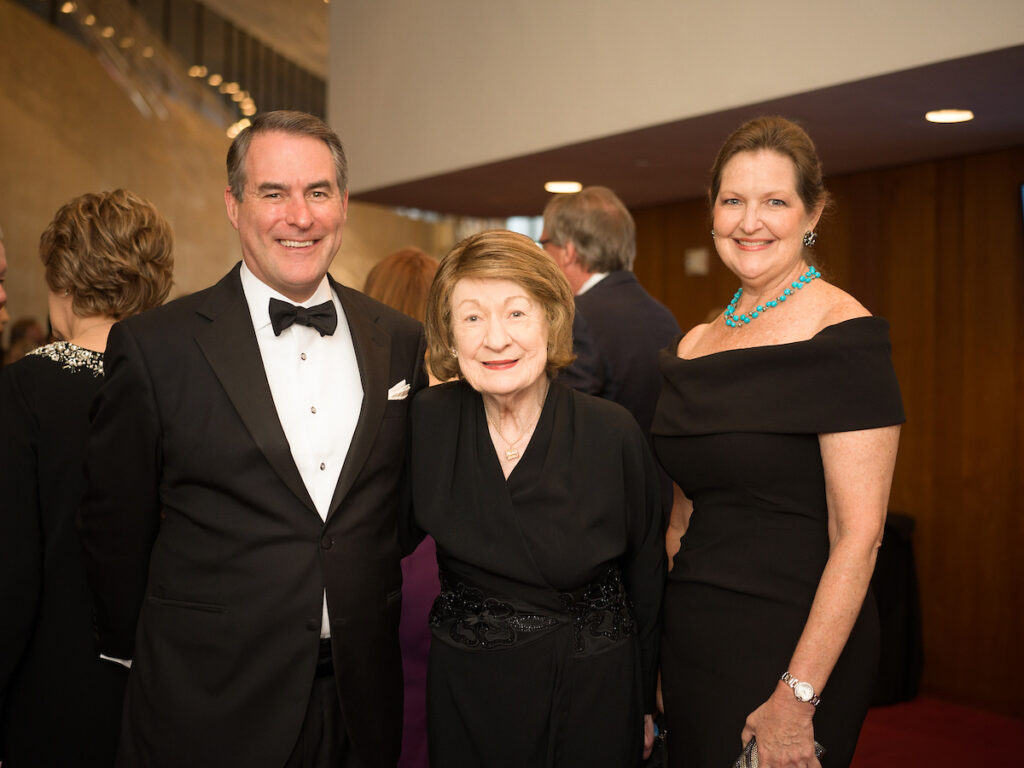 Steve Mach, Cora Sue Mach, Joella Mach at the Houston Symphony Opening Night Concert and Gala (Photo by Daniel Ortiz)