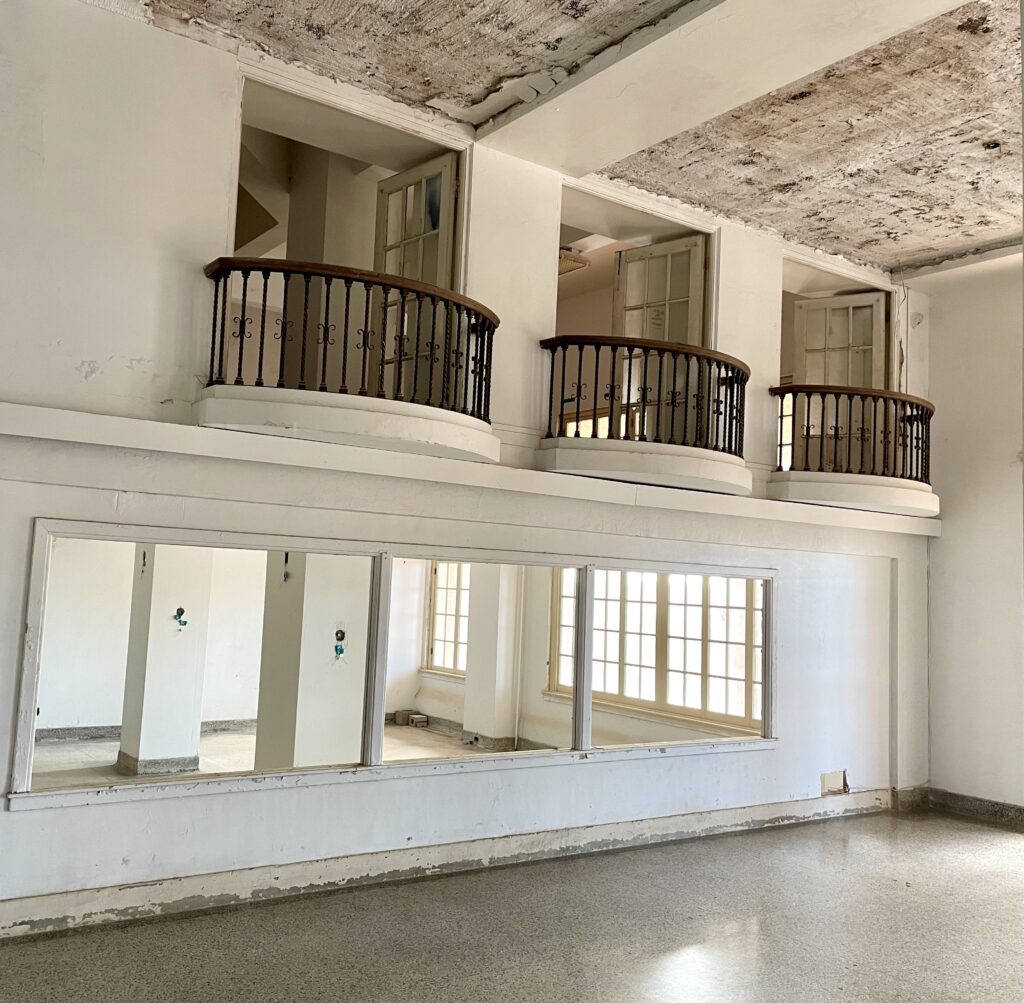 At The Baker Hotel, little follies like these Juliette balconies will remain. (Photo by Courtney Dabney)