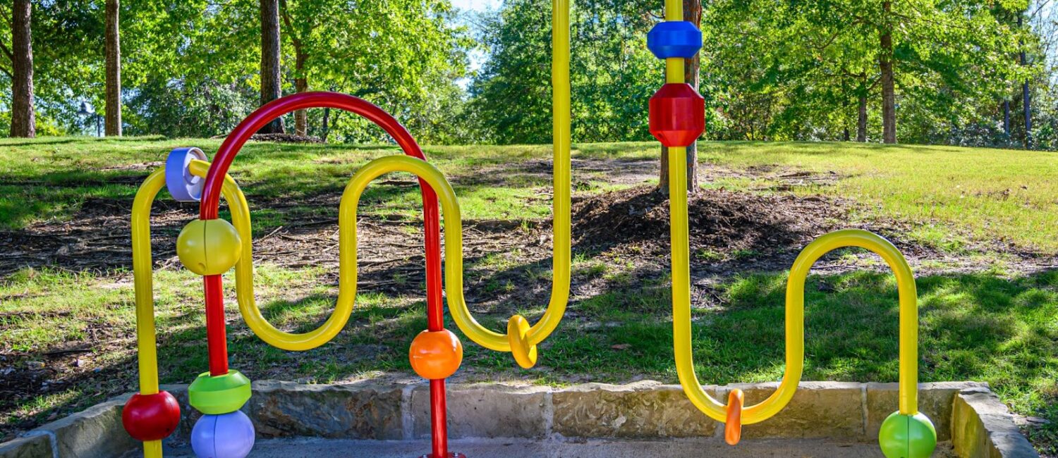 The Woodlands' new arty bike racks certainly grab your attention. "Joyous Journey" is the work of Jana Zaatreh, and is dedicated to the memory of Jayla Davis' Nana. (Photo by Joan Tilton)