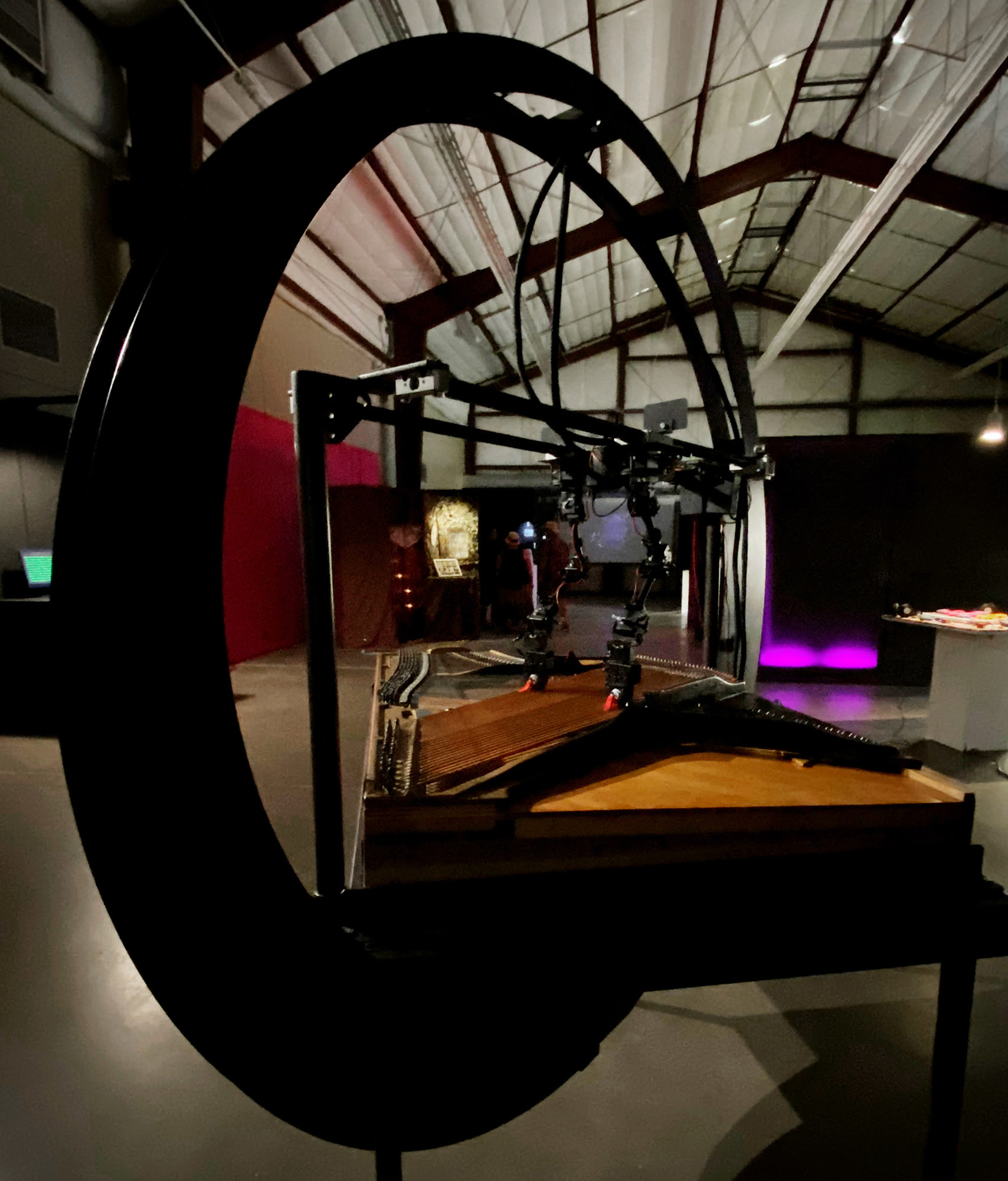 "Roz," a surreal robotic performance is a not-to-be-missed (free) highlight of Sculpture Month Houston at The Silos' Site Gallery, at The Silos at Sawyer Yards. (Photo courtesy Sculpture Month Houston)
