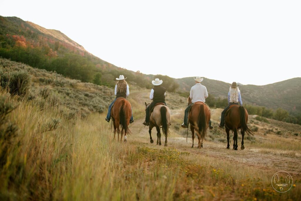 A popular activity near Park City is horseback riding. (Courtesy of Rocky Mountain Outfitters)