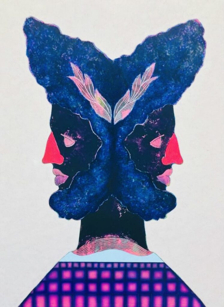 Johnny Floyd's "Black Janus II," 2023. (Courtesy Johnny Floyd)