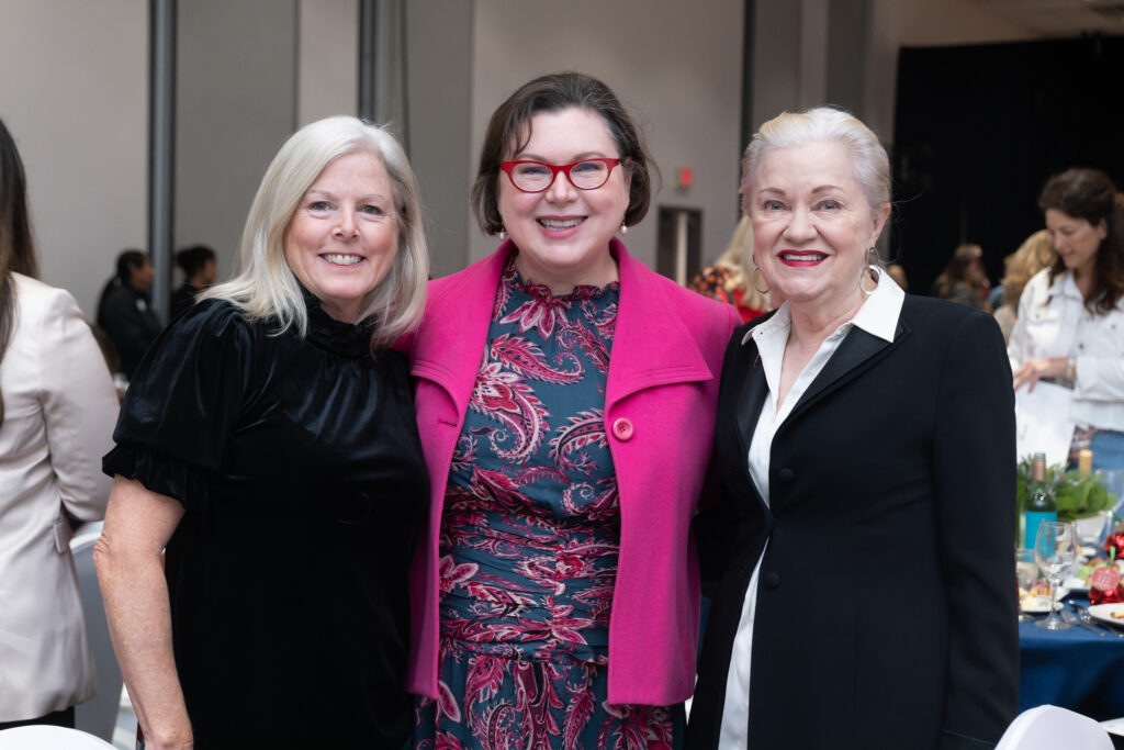 Ann Graham, Shawn Stephens, Jo Furr at the Houston Ballet Nutcracker Market Macy's Fashion Show and Luncheon (Photo by Daniel Ortiz)