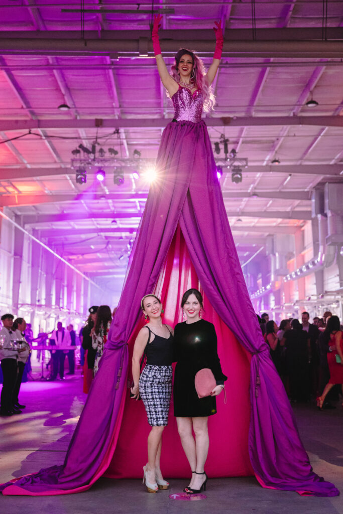 Debra Barrera, Ashlyn Davis Burns at Houston Arts Alliance's Add On Art Gala (Photo by Johnny Than)