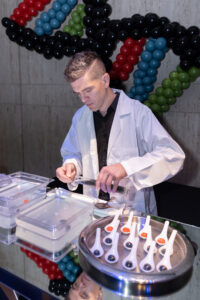 Bartender from The Grand Bevy creating Molecular Cocktails (Photo by Mike Rathke, HMNS Photographer)