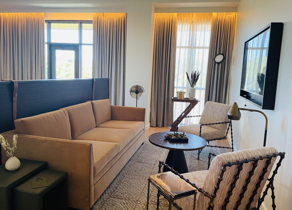 Living space in a loft at Bowie House. (Photo by Courtney Dabney)