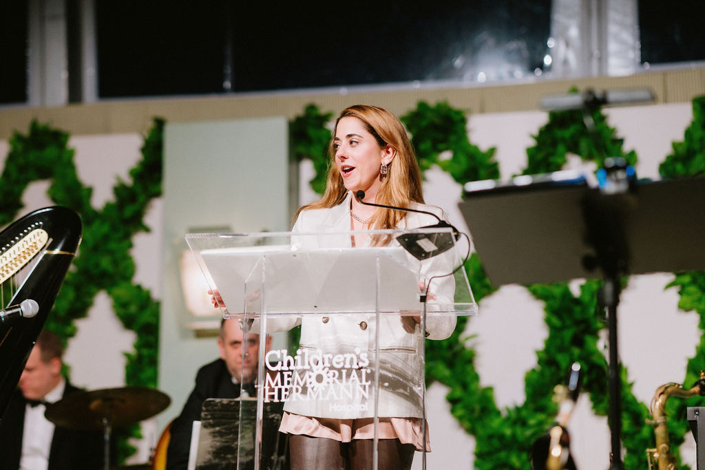 Gala co-hostess Kristina Somerville at Children's Memorial Hermann Hospital 'Fare La Fête' gala in Memorial Park. (Photo by Joseph West)