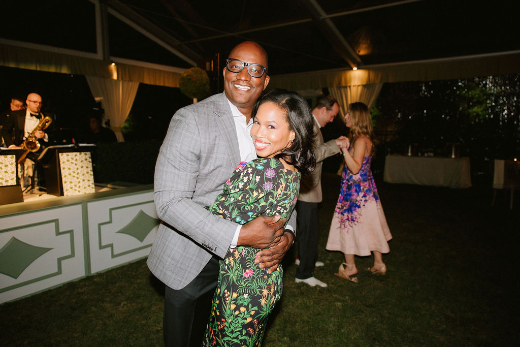 Derrick Mitchell & Roslyn Bazzelle Mitchell on the dance floor at Children's Memorial Hermann Hospital 'Fare La Fête' gala in Memorial Park. (Photo by Joseph West)