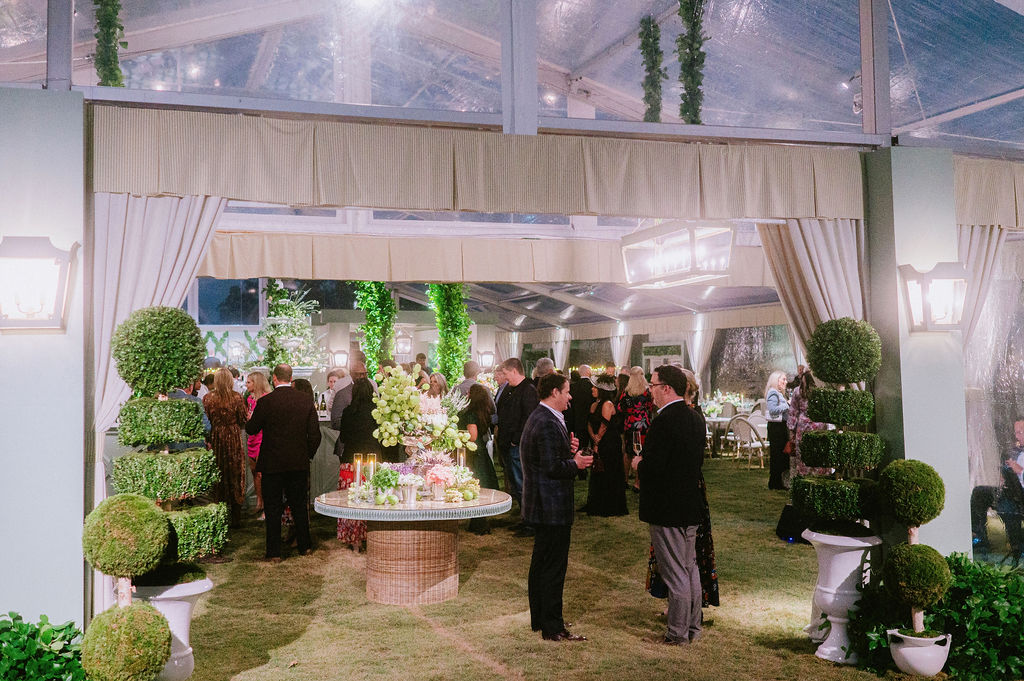 Entrance to at Children's Memorial Hermann Hospital 'Fare La Fête' gala in Memorial Park. (Photo by Joseph West)