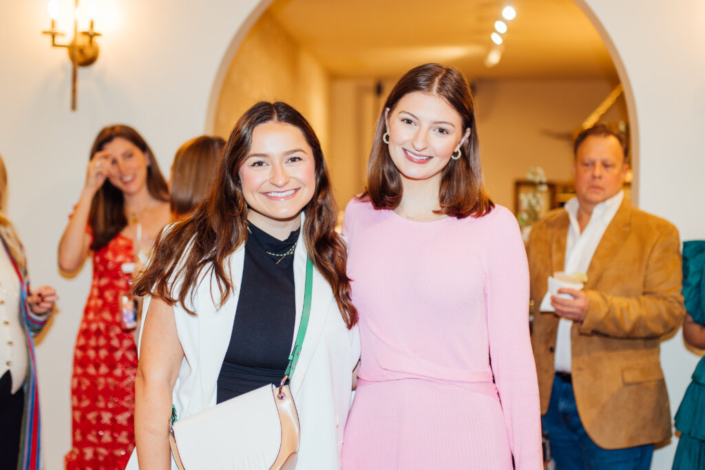 Catherine Whitsett, Grace Ryan at the opening of Miron Crosby Houston. (Photo by Emma Umana)