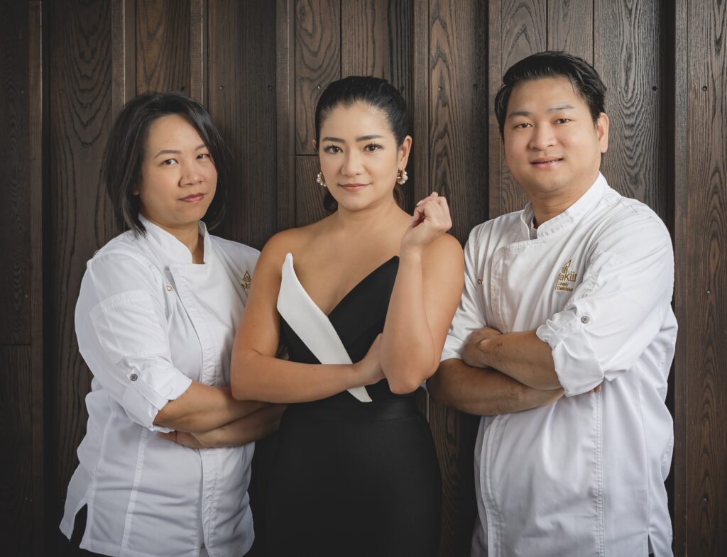 MaKiin's chef Aphassorn (Bell) Predawan, owner Lukkaew Srasrisuwan, and chef Eakkapan (O) Ngammuang have created an ambitious new Houston restaurant. (Photo by Sean Rainer)