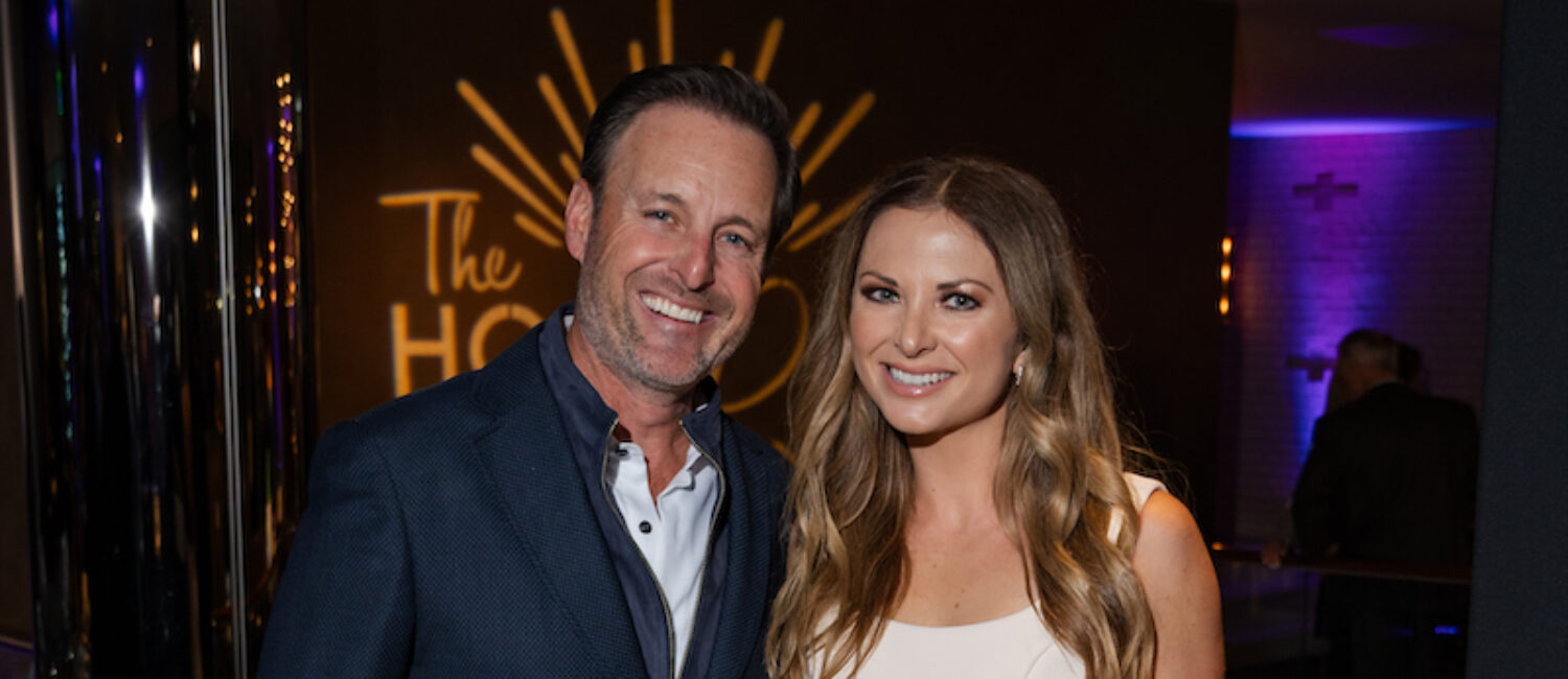Chris Harrison, former “The Bachelor” host, and Lauren Zima, “Entertainment Tonight” host (Photo by Simon Luna)