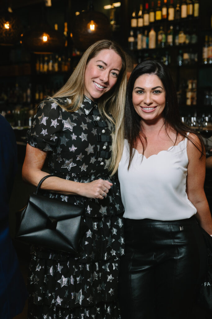 Rachel Leuck, Jenna Elustondo at Foreign Fare launch at Traveler's Table (Photo by Johnny Than)