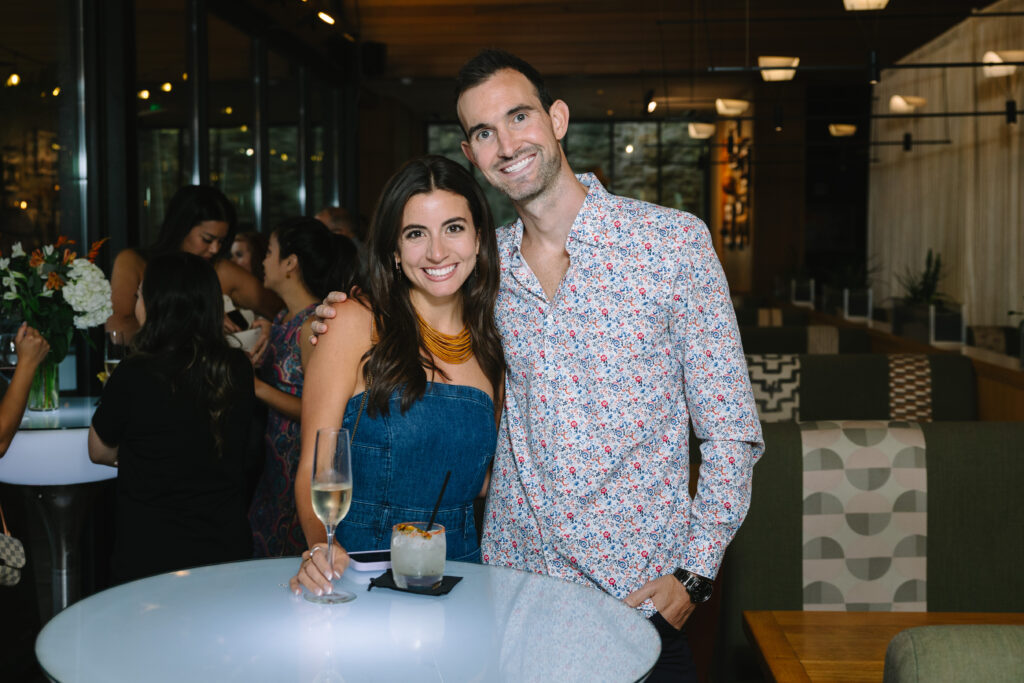 Sophia Jo Bonomi, Ryan Heese at Foreign Fare launch at Traveler's Table (Photo by Johnny Than)