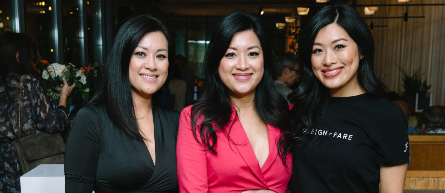 Thanh Nguyen, Thao Nguyen, Thuan Nguyen make the scene at the Foreign Fare launch at Traveler's Table (Photo by Johnny Than)