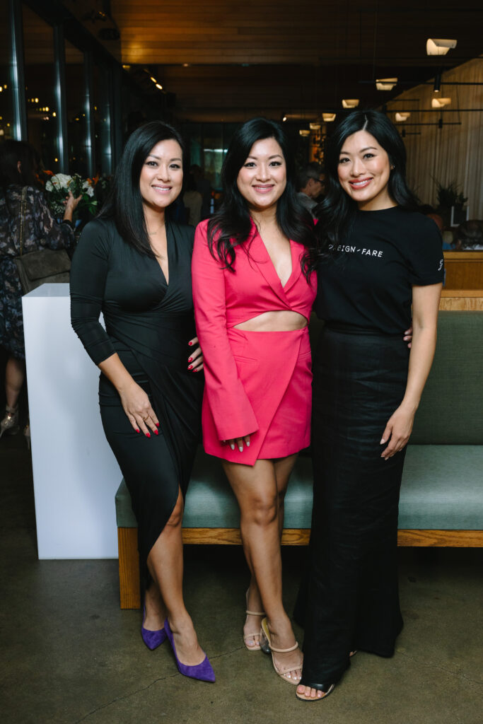 Thanh Nguyen, Thao Nguyen, Thuan Nguyen make the scene at the Foreign Fare launch at Traveler's Table (Photo by Johnny Than)