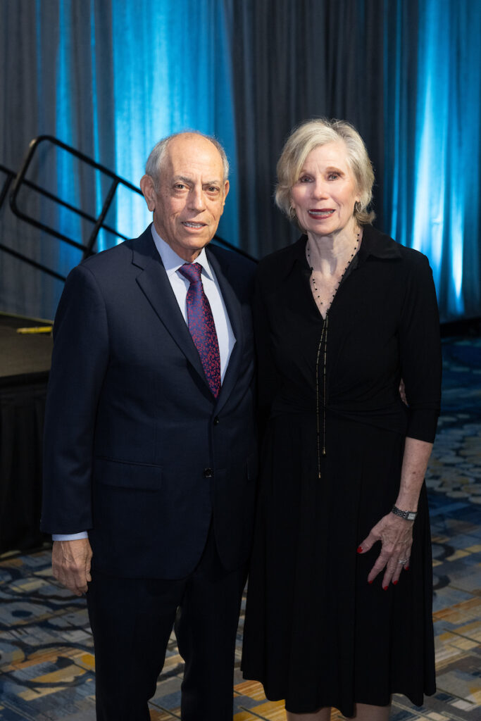 Luncheon chairs Steve & Denise Estrin at Holocaust Museum Houston's Guardian of the Human Spirit Award luncheon.  (Photo by Wilson Parish)