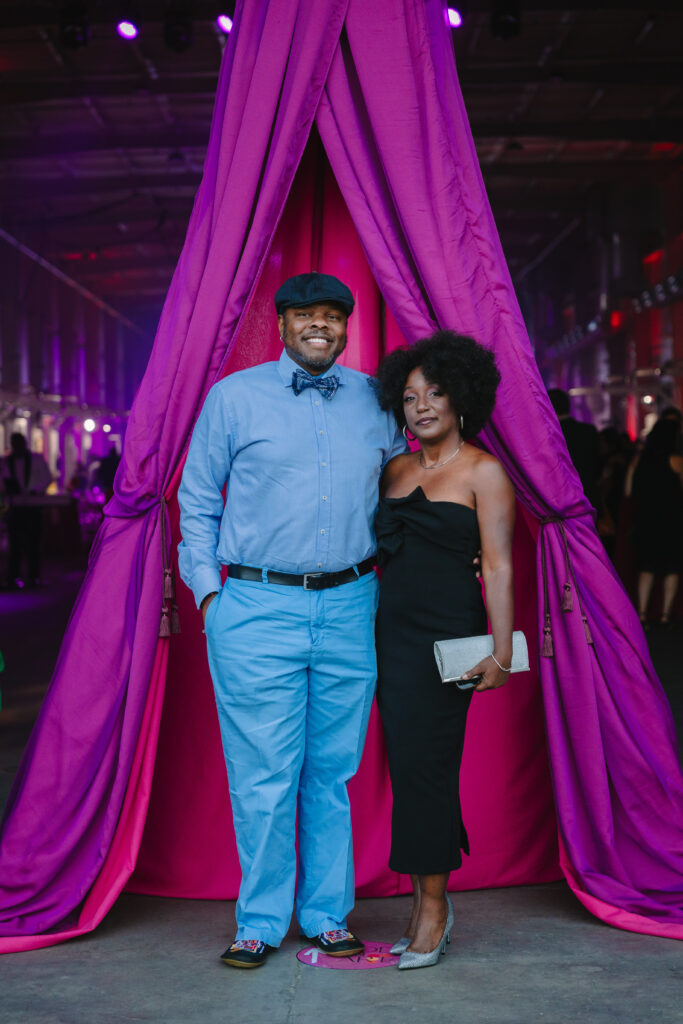 Cedric Martin & featured artist Delita Martin at Houston Arts Alliance's Add On Art Gala (Photo by Johnny Than)
