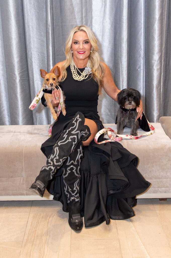 Dr. Roxy Riefkohl with Olive Marie & Ruby Rose at the Citizens for Animal Protection Celebrity Paws Gala (Photo by Jacob Power)