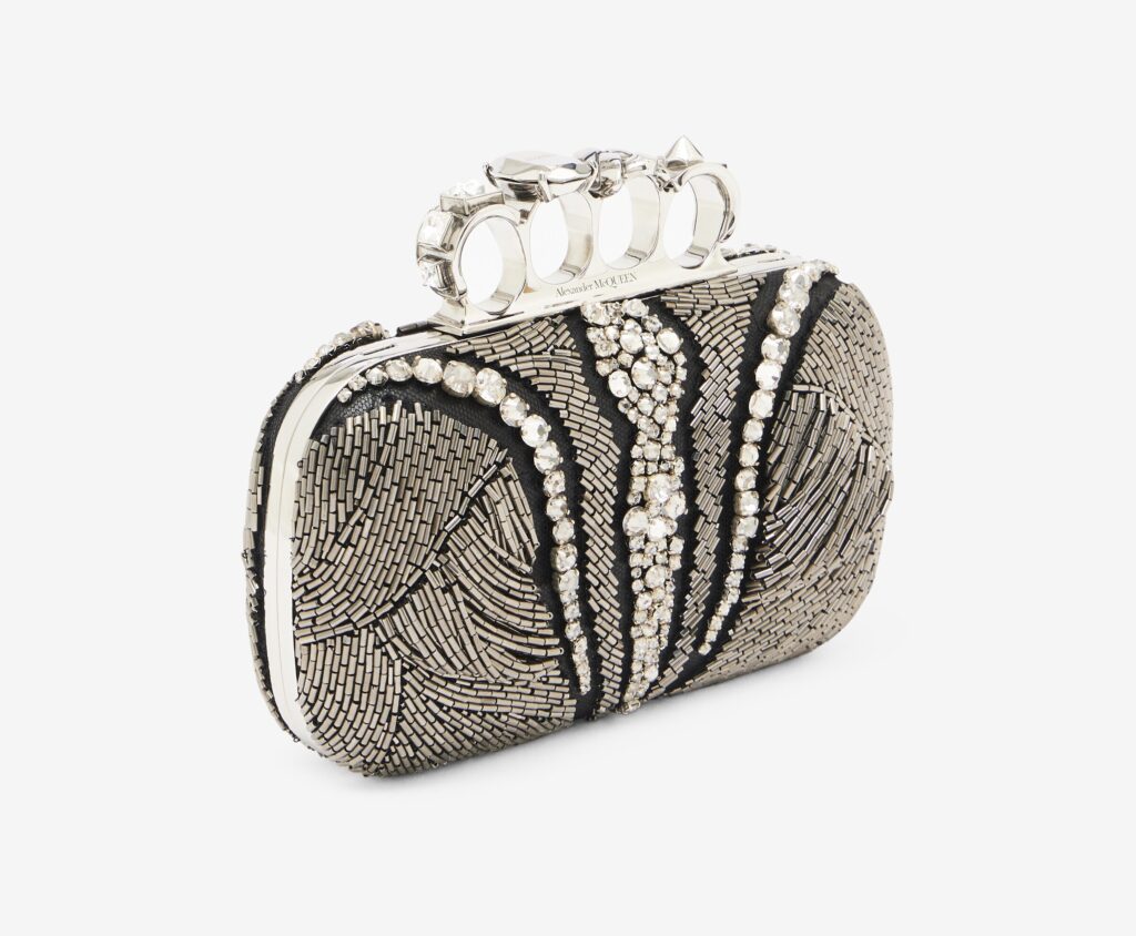 Women’s Knuckle Clutch in Silver ― $ 4,890