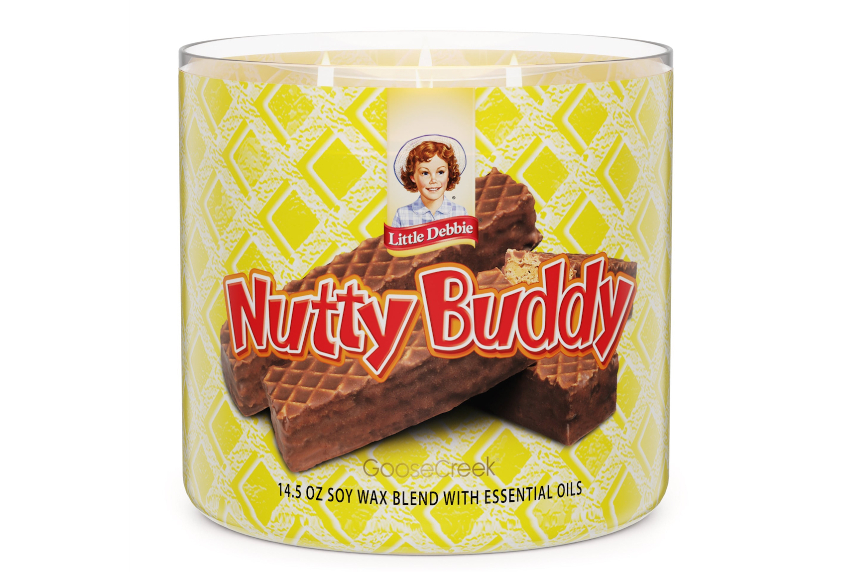 Goose Creek’s Little Debbie collection – Nutty Buddy, $13.99, available at goosecreekcandle.com.