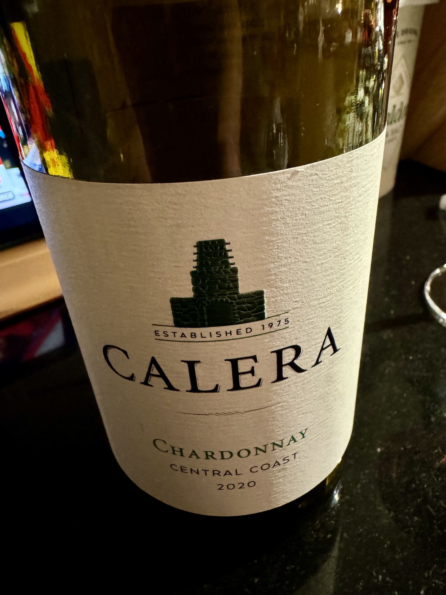 The 2020 Calera chardonnay is a worthy holiday wine.