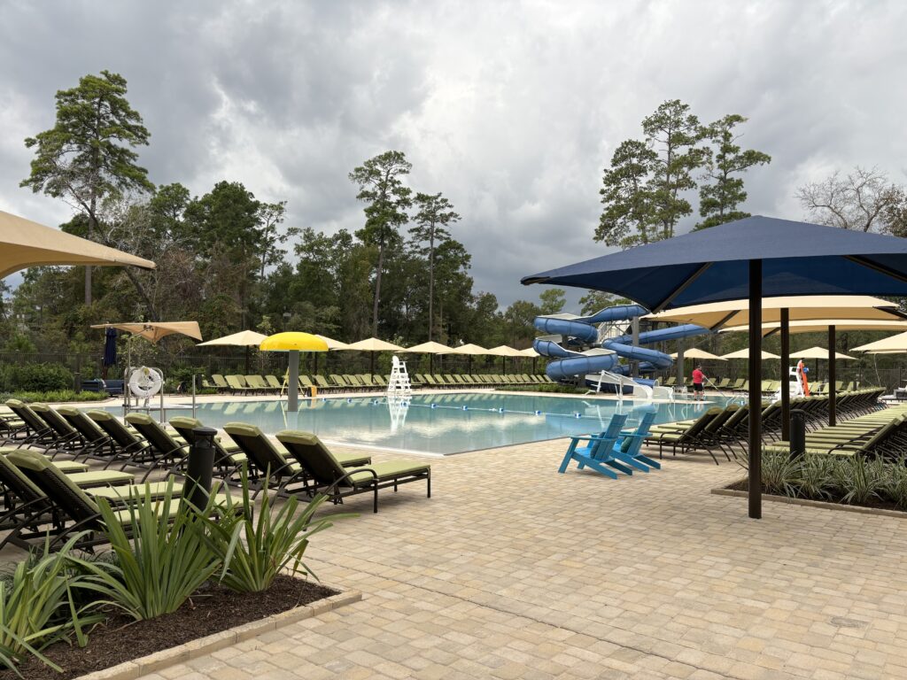 Outdoor pool areas will be open year-round at The Woodlands' Life Time, weather permitting. (Photo by Laura Landsbaum)