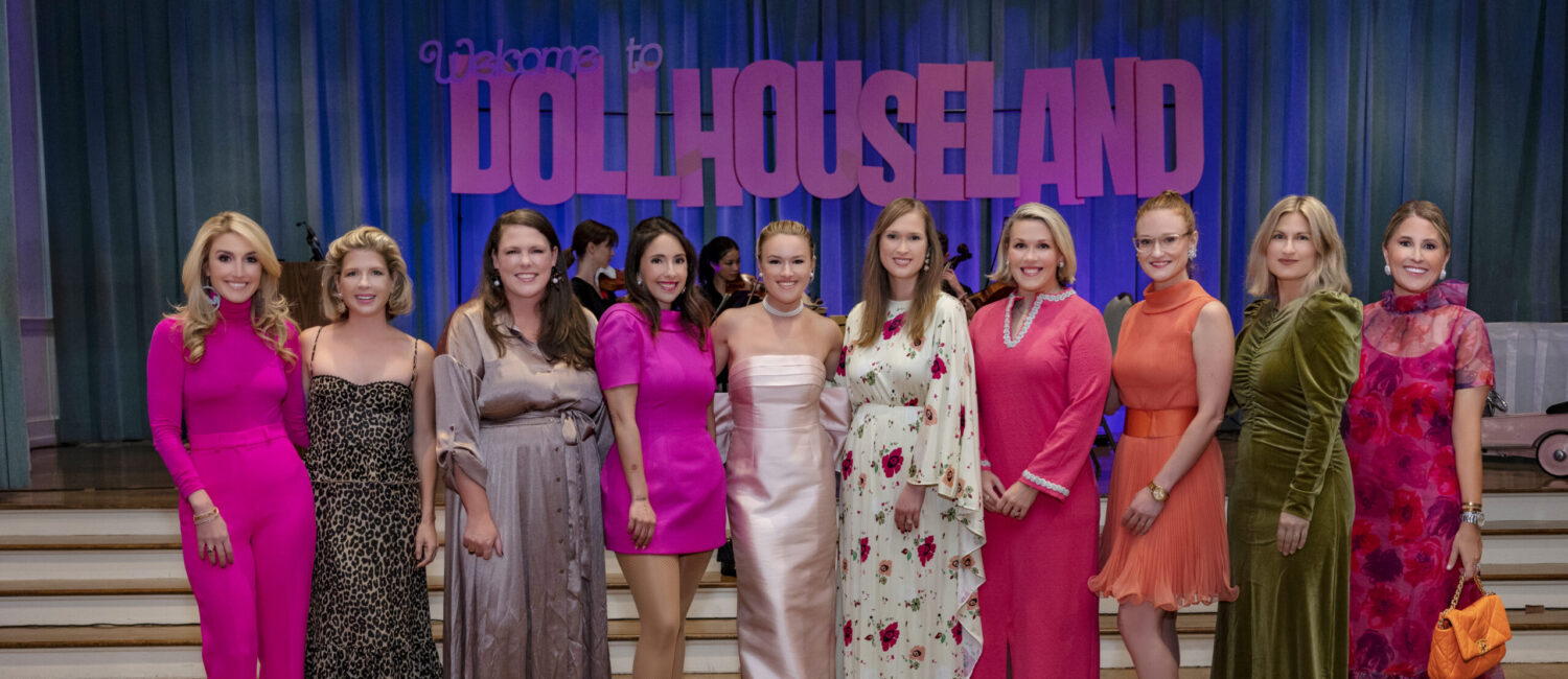 Natalie Steen, Illa Gaunt, Katie Davis, Bailey McCarthy, chair Alexandra Killion, Paloma Contreras, Hattie Sparks, Emily Spanos, Amanda Medsger, Aryn Guillory at the La Petite Maison Gala (Photo by Jenny Antill Clifton)
