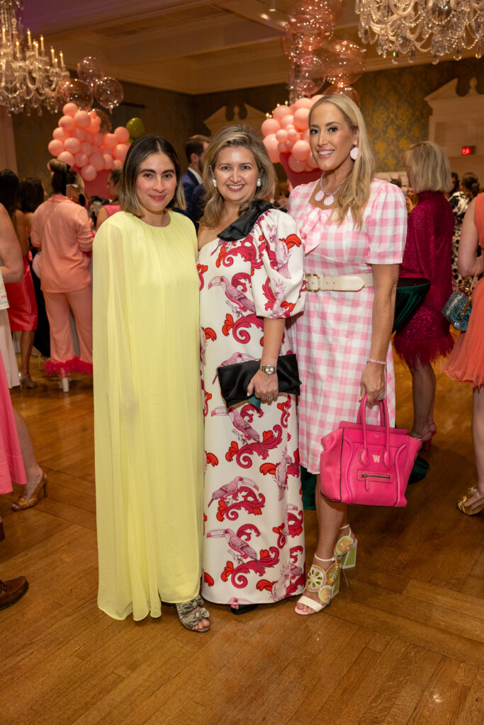 Paulina Padilla, Natalie Ariz, Whitney Kuhn Lawson at the La Petite Maison Gala (Photo by Jenny Antill Clifton)