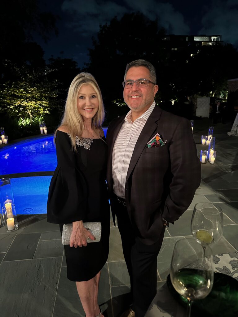 Patti Murphy, Dr. Roland Maldonado at the Houston Ballet Ball kick-off. (Photo by Shelby Hodge)