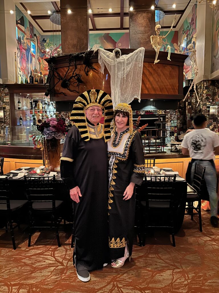 Shafik Rifaat and Shelby Hodge at La Grigli's Halloween bash. (Photo by Shelby Hodge)