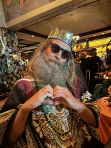 Native Houstonian Jeff Shell in from his new perch in Venice Beach, Califonria, for the La Griglia Halloween bash. (Photo by Shelby Hodge)