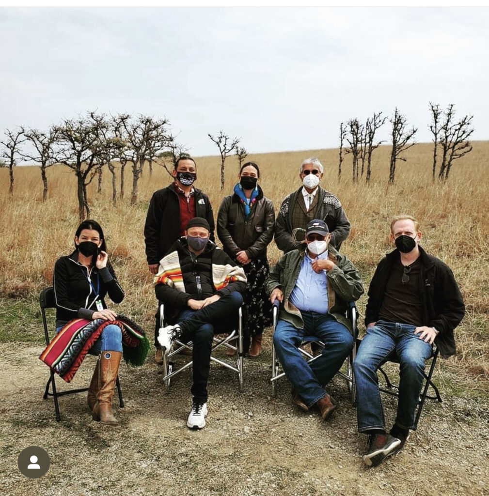 Osage Ambassador, Addie Roanhorse on the set of "Killers of the Flower Moon."
Photo Credit: Addie Roanhorse