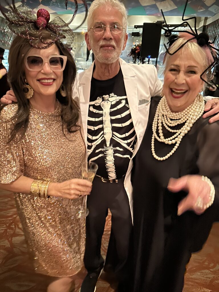 Dancie Ware, Dr. Jim and Anne Muntz at La Griglia's 28th annual Halloween bash at the iconic restaurant's original home in River Oaks Shopping Center. (Photo by Shelby Hodge)
