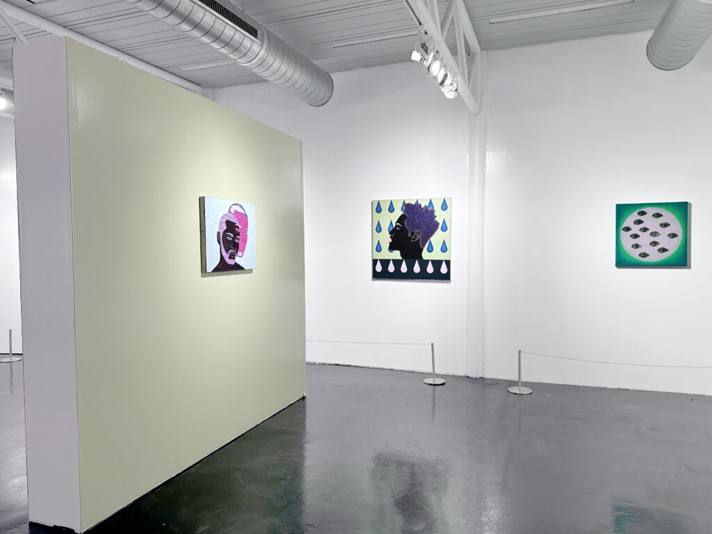 An installation view of artist Johnny Floyd's "GODBODY" exhibit, which remains on view through Saturday, November 18 at the Houston Museum of African American Culture. (Courtesy Christopher Blay and the Houston Museum of African American Culture)