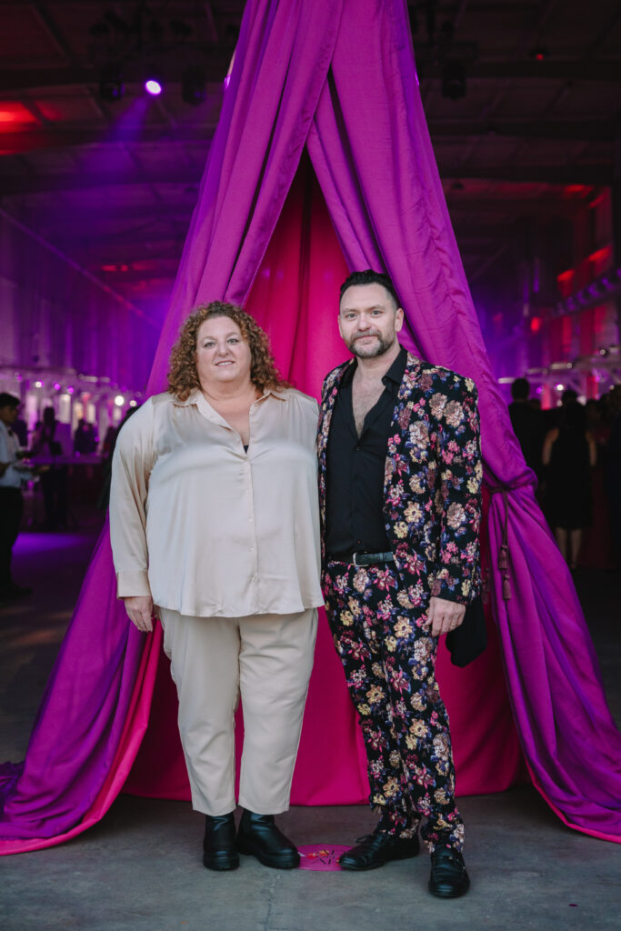 Cassie Abodeely, HAA CEO John Abodeely at Houston Arts Alliance's Add On Art Gala (Photo by Johnny Than)