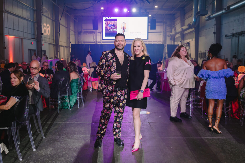 HAA CEO John Abodeely, Kelly Silvers at Houston Arts Alliance's Add On Art Gala (Photo by Johnny Than)