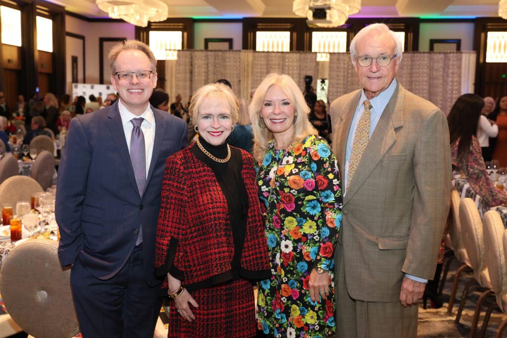 John Mangum, Leila Perrin, Cheryl & Bill King at the Women of Substance luncheon.  (Photo by Priscilla Dickson)