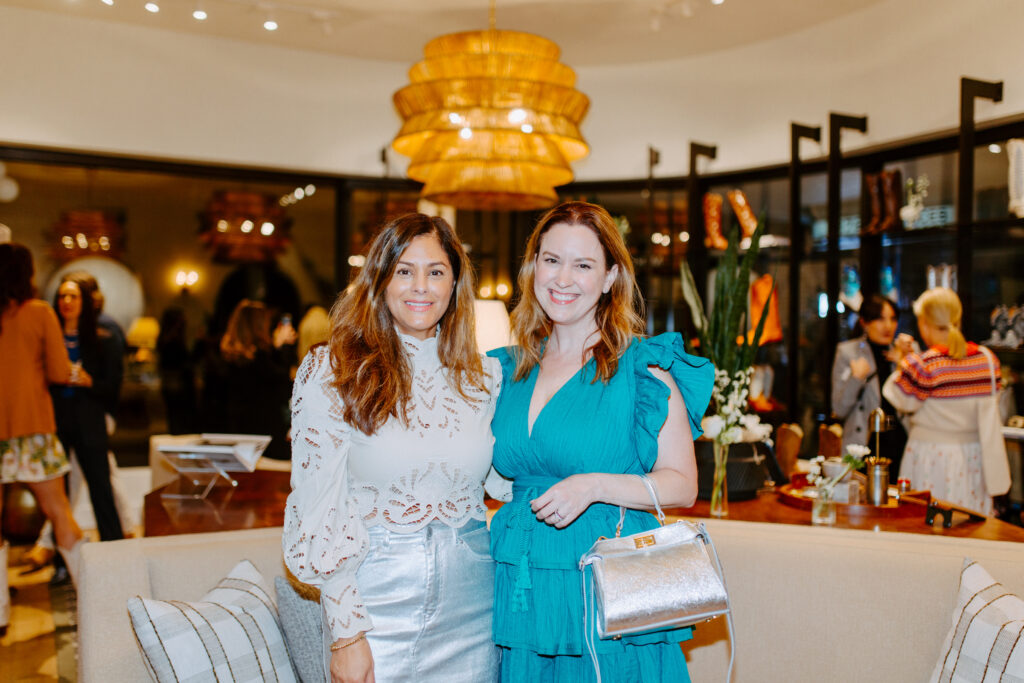 Katherine Ross, Jenny Howard at the Miron Crosby Houston pre-opening party. (Photo by Emma Umana)