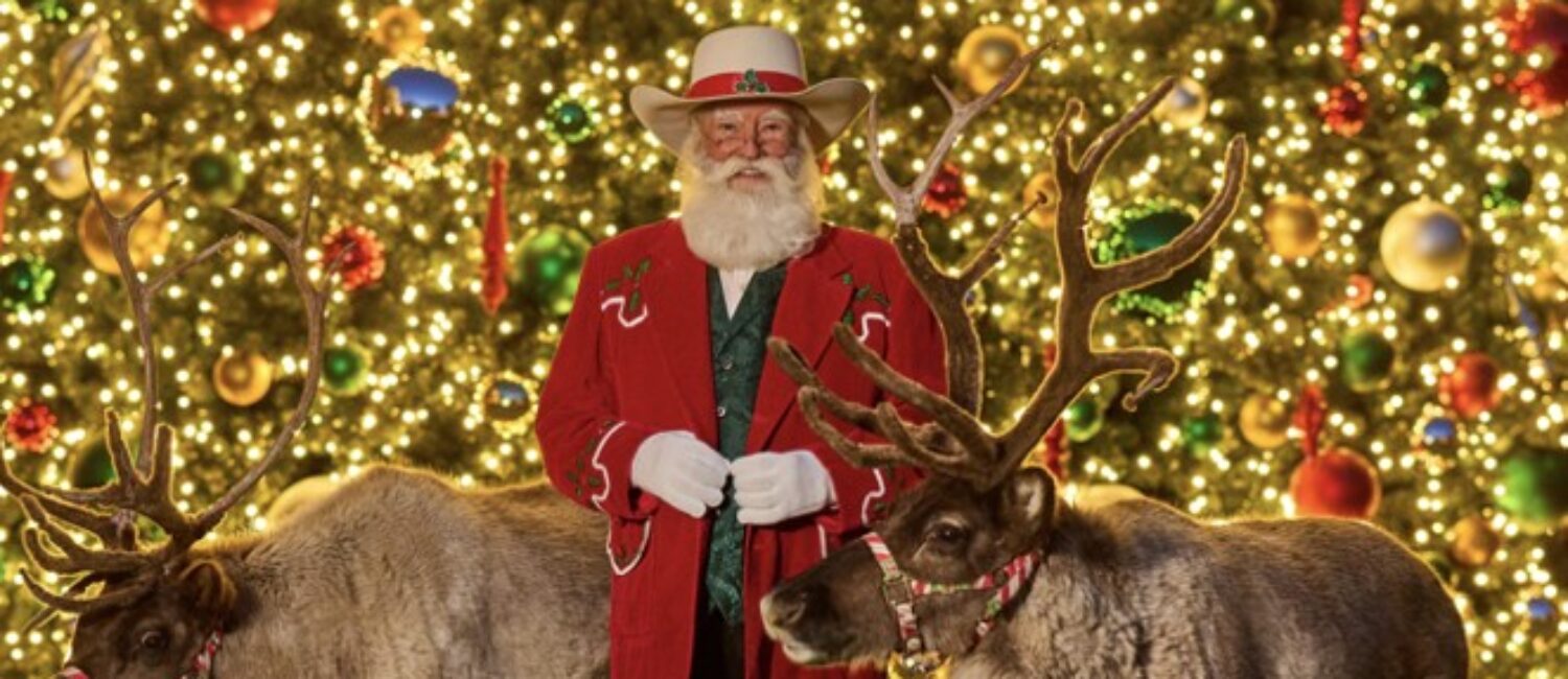 Lights 2023 – Stockyards is decked out for Christmas, and Cowboy Santa will be on hand