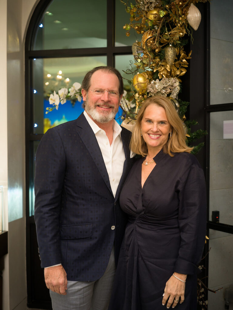 Mace & Melanie Meeks at the Valobra Master Jewelers holiday client appreciation party. (Photo by Daniel Ortiz)