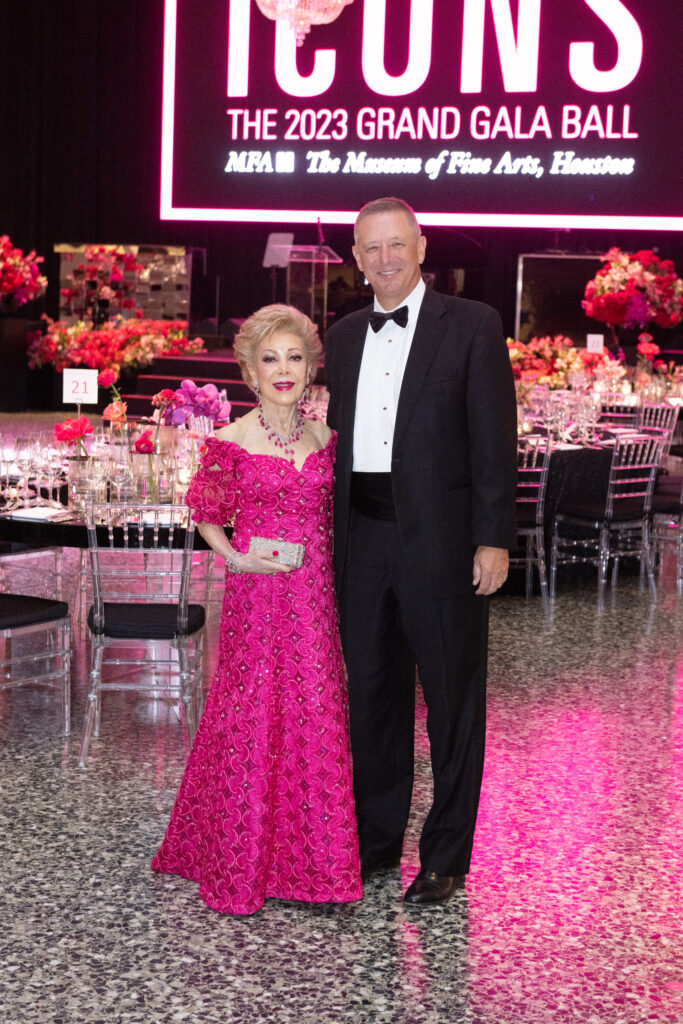 Major underwriter Margaret Alkek Williams, David Wuthrich at the Museum of Fine Arts, Houston Grand Gala Ball (Photo by Wilson Parish)