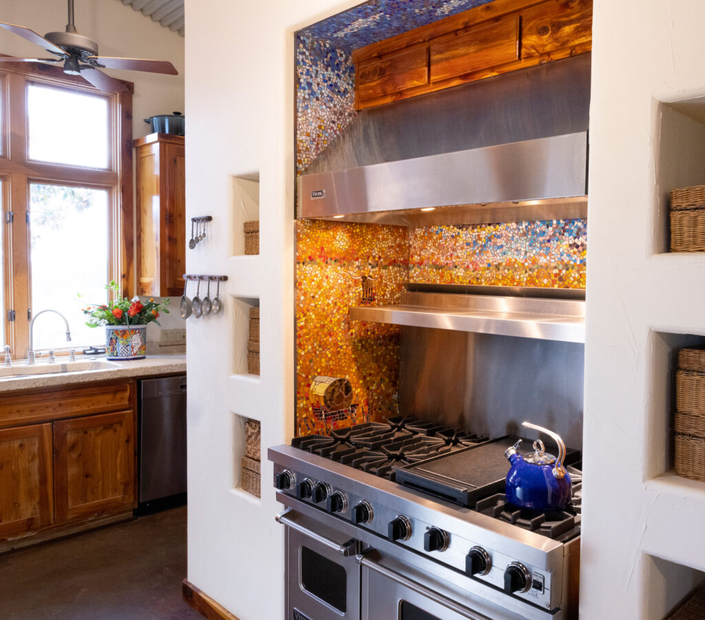 Sunset at the Ranch, Sarah Wandrey Mosaics