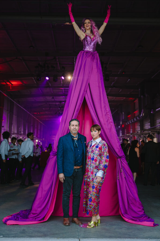 Featured artist Cruz Ortiz & Olivia Ortiz at Houston Arts Alliance's Add On Art Gala (Photo by Johnny Than)