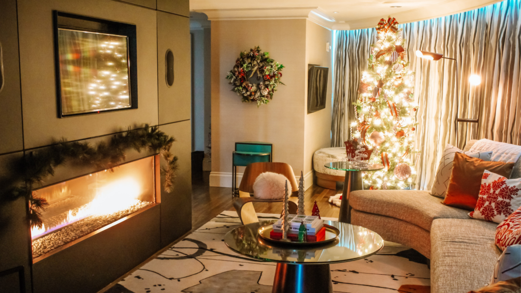 Cozy up and celebrate the holidays in Omni Dallas Hotel's Santa's Suite.