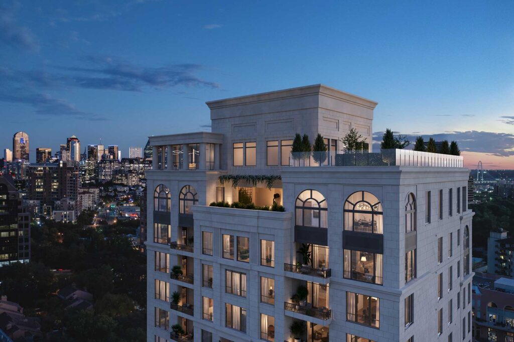 The Rosewood Residences Turtle Creek in Dallas.