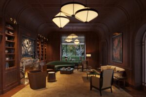 Rosewood – Residences, Turtle Creek ground floor lounge is just one of the amenities anticipated.