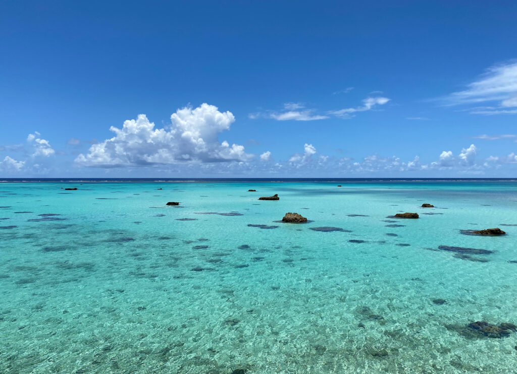 Rosewood Miyakojima's turquoise blue waters off the coast of Okinawa, Japan.