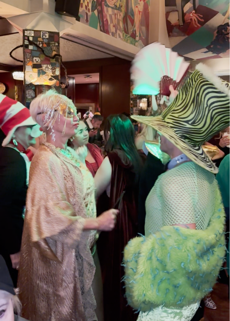 Dancing queens living the night fantastic at the rocking La Griglia final Halloween costume bash at the original in River Oaks Shopping Center. (Photo by Shelby Hodge)